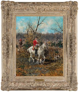 Alfred Wierusz-Kowalski, NA POLOWANIU, ok. 1880
