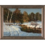 Viktor Koretsky, WINTER LANDSCAPE WITH A RIVER, 1955