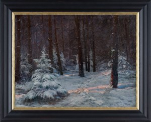 Michał Gorstkin Wywiórski, ZIMOWY LAS, ok. 1900