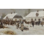 Ryszard Okniński, TARG W MAŁYM MIASTECZKU, ok. 1880