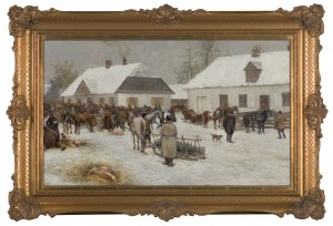 Ryszard Okniński, TARG W MAŁYM MIASTECZKU, ok. 1880