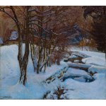 Abraham Neuman, ZMIERZCH. PEJZAŻ ZIMOWY Z PODHALA, 1903