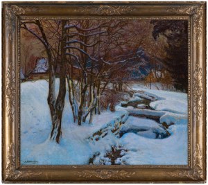 Abraham Neuman, ZMIERZCH. PEJZAŻ ZIMOWY Z PODHALA, 1903
