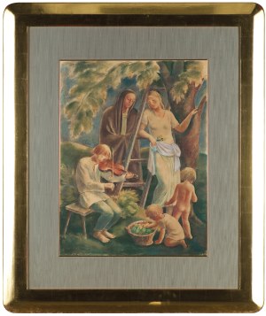 Wacław Borowski, ZBIÓR OWOCÓW. WIECZÓR. JESIEŃ, ok. 1927