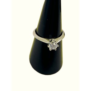 YELLOW GOLD BRILLIANT NATURAL DIAMOND SOLITAIRE ENGAGEMENT RING