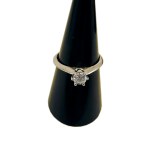 YELLOW GOLD BRILLIANT NATURAL DIAMOND SOLITAIRE ENGAGEMENT RING