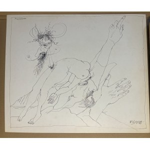Leszek Rózga ( 1924 - 2015 ), Une rêverie, 1984