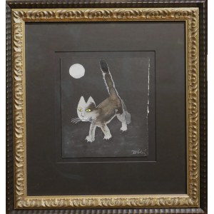 Józef Wilkoń (nato nel 1930), Nocny kocurek (Gatto notturno), 2025