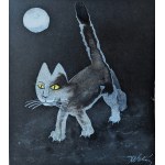 Józef Wilkoń (nato nel 1930), Nocny kocurek (Gatto notturno), 2025