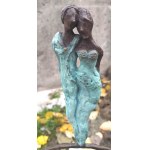 Eve Rossano (b.1974), He and She-Lovers, bronze sculpture, unique, 2023