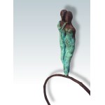 Eve Rossano (b.1974), He and She-Lovers, bronze sculpture, unique, 2023