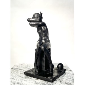 Olga Prokop - Miśniakiewicz, Amor, sculpture en bronze patiné, 1 de 8, 2025