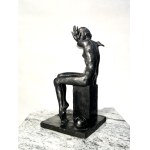 Olga Prokop - Miśniakiewicz, Amor, sculpture en bronze patiné, 1 de 8, 2025