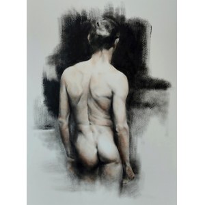 Jan Norbert Dubrowin (b.1957), Male Nude II, 2025