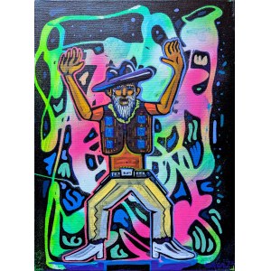 Peter Saul (nato nel 1986), Cowboy, 2022