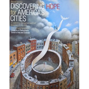 Rafal Olbinski (b. 1943), Discovering Hope for America's Cities, 1998
