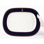 [Polish Coats of Arms] Decorative platter with the Ciołek coat of arms. Porzellanhaus Ernst Wahliss - Vienna, late 19th century.