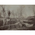 KOSSAKOWSKI Kazimierz Stanislaw - View of the park near the palace in Wojtkuszki. Photograph by S. K. Kossakowski from around 1901. [Landsmanship, Wojtkuszki, Lithuania].
