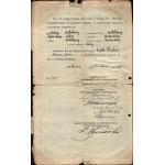 [Cadet Corps No. 1 in Lviv] Certificate of maturity for cadet Adam Jan Fuchs. June 10, 1927.