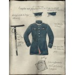 [Lviv, City Guard] Uniform design for Lviv city excise guard from 1908.