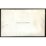 [ZAMOYSKI August] Visiting Ticket. Founder of the Wlodawa branch of the Zamoyski family, participant in the November Uprising. Related to the Działyński and Sapieha families. A pupil of Stanislaw Staszic.