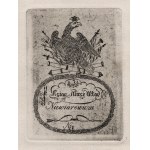 [From the famous collection of tinsel of Konstanty Tyszkiewicz, VILNO] Ekslibris of Mieczyslaw Vlad. Niewiarowicz (1814-1891), artist-painter performing under the name Jan Tysiewicz, November insurgent, emigrant in Paris.