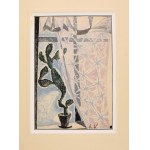 KARWOWSKI Lukasz (1911 - 1979) - Cactus on the windowsill. Mixed technique