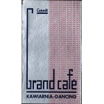 Grand Hotel. Grand Cafe. Cafe-dancing. Łódź. Unique menu from the 1930s.