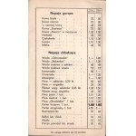 Grand Hotel. Grand Cafe. Cafe-dancing. Łódź. Unique menu from the 1930s.