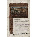 Legitimation of the Agricultural Circle for the owner of the estate, Ostrów Powi. Przemyśl 1908