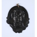 MICKIEWICZ Adam] Medallion - plaque with an image of Adam Mickiewicz, signed A.E. Before 1939.