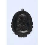 SIENKIEWICZ Henryk] Medallion - plaque with image of Henryk Sienkiewicz, signed A.E. Before 1939.
