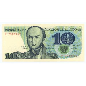 10 gold 1982, P series