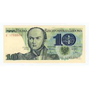 10 Or, 1982, série E