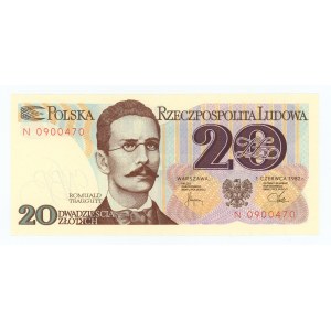 20 gold 1982, series N 0900470