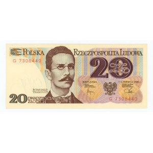 20 złotych 1982, seria G