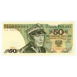 50 złotych 1979, seria CA