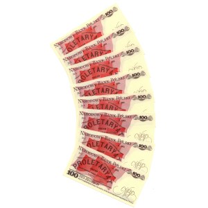 100 Gold 1988, TC, TD, TE, TG, TG, TH, TK, TL series, set of 8 pieces.