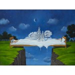 Rafał Olbiński (b. 1943, Kielce), "Christmas is Coming," after 2020