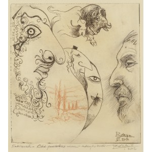 Leszek Rózga (1924 Zgierz - 2015 Lodz), Sketchbook - Eye of the Prophet, 2012
