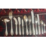 Hempel Brothers Warsaw, Silver cutlery set for 12 persons