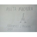 Anita Machura, Autoritratto con maschere, 2021