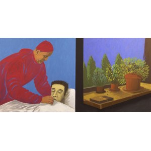 Jaroslaw Modzelewski (born 1955 Warsaw), Caritas, caring for the sick, 2017