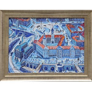 Edward Dwurnik, Warszawa, 73x100cm