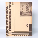 (housing cooperative "Temida" in Warsaw) Architektura i Budownictwo: miesięcznik ilustrowany, no. 9 [Warsaw 1933].
