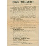 A proclamation from the front to the Warsaw Brethren
