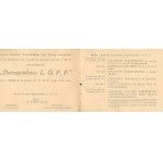 Invitation to the celebration of the tenth anniversary of LOPP 14 - 21.05. 1933 [Lviv 12.05.1933].