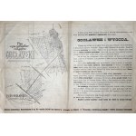 Gocławek near Warsaw- plan of parceling out the estate with a map of Warsaw summer resorts [ca.1912].