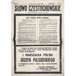 Czestochowa Word: a political, social and literary journal - over the coffin of the Commander of the Nation [Czestochowa 15.05.1935].