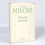 Czeslaw Milosz- Private Duties [autographed by Czeslaw Milosz][first national edition].